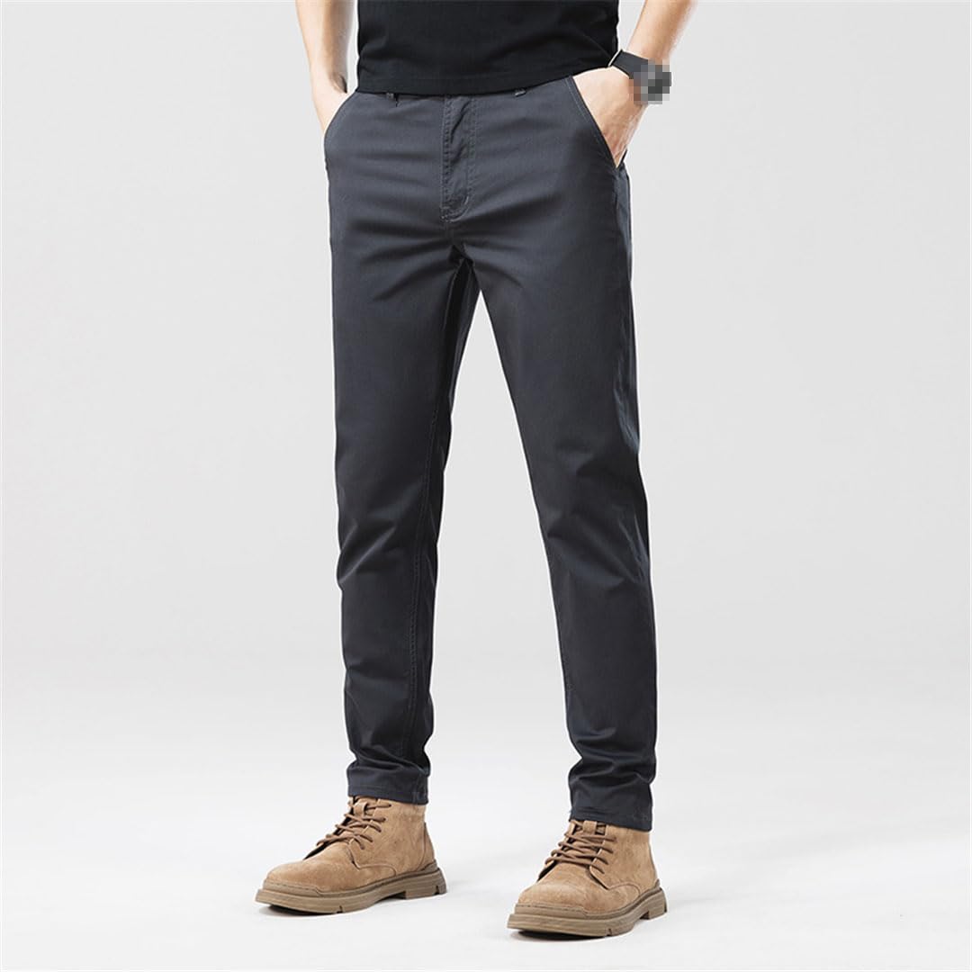 Pantalones Informales para Hombre, Pantalones Extragrandes Rectos Ajustados De Talla Grande Finos De Verano