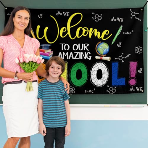 Yarcooly Back to School Backdrop 71×43 Inch 1st Day of School Decor - image 5