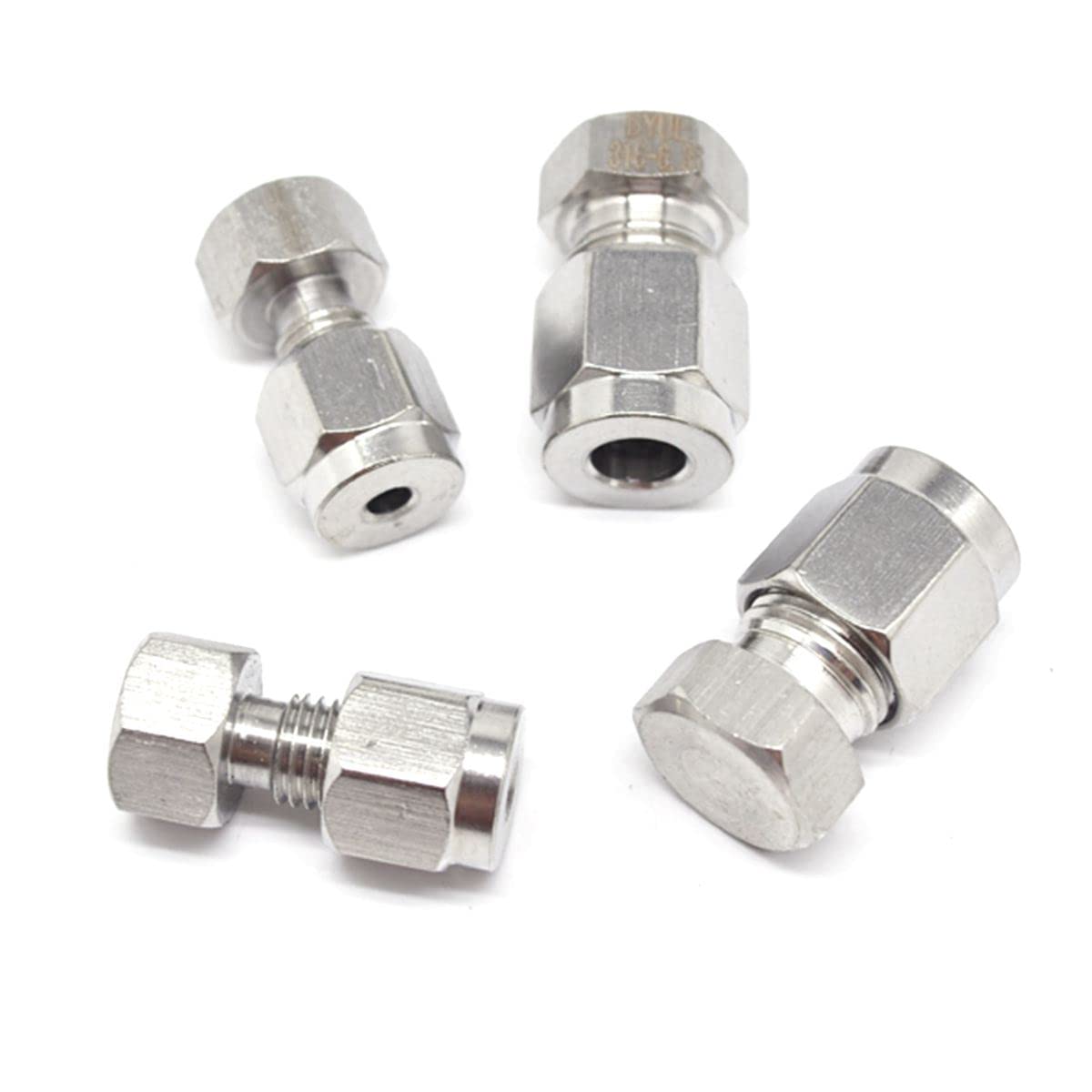 Paquete de 5 adaptadores de manguera de jardín OD 3-25 mm 1/8 "1/4" 3/8" 1/2" 1" 1" 304 tapón de extremo de acero inoxidable casquillo neumático (especificación de rosca: 1")