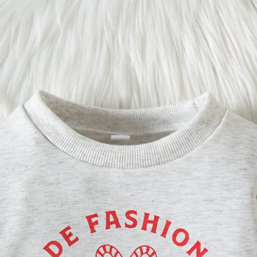 Adult Small Athletic Shirts Toddler Christmas Letters Prints Long Sleeve Sweatshirt Pullover Christmas Tops Little Boys Long Sleeve Shirts (Grey, 2-3 Years)3