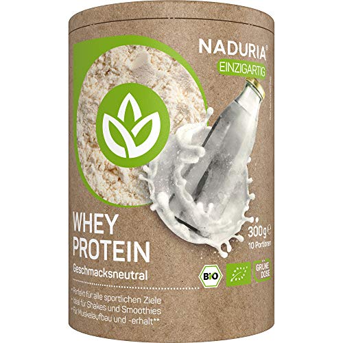 Naduria Bio Proteinpulver Whey Ungesüßt, 4 x 300g