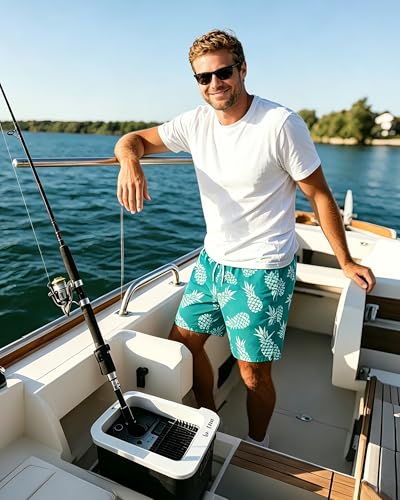 Image of SURF CUZ Mens Swim Trunks with Compression Liner Swim Shorts 7 inch Swimming Trunks Stretch 7 Inch Swim Suits Quick Dry