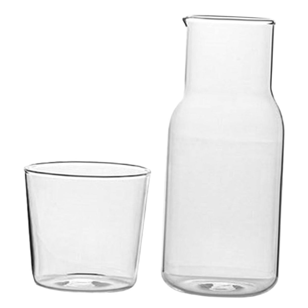 MUCKLILY 1 Set Delicate Glass Carafe Elegant Household Water Cup for Tea Juice and Milk Multi Functional Desktop Water Accessories for Home and Office Use
