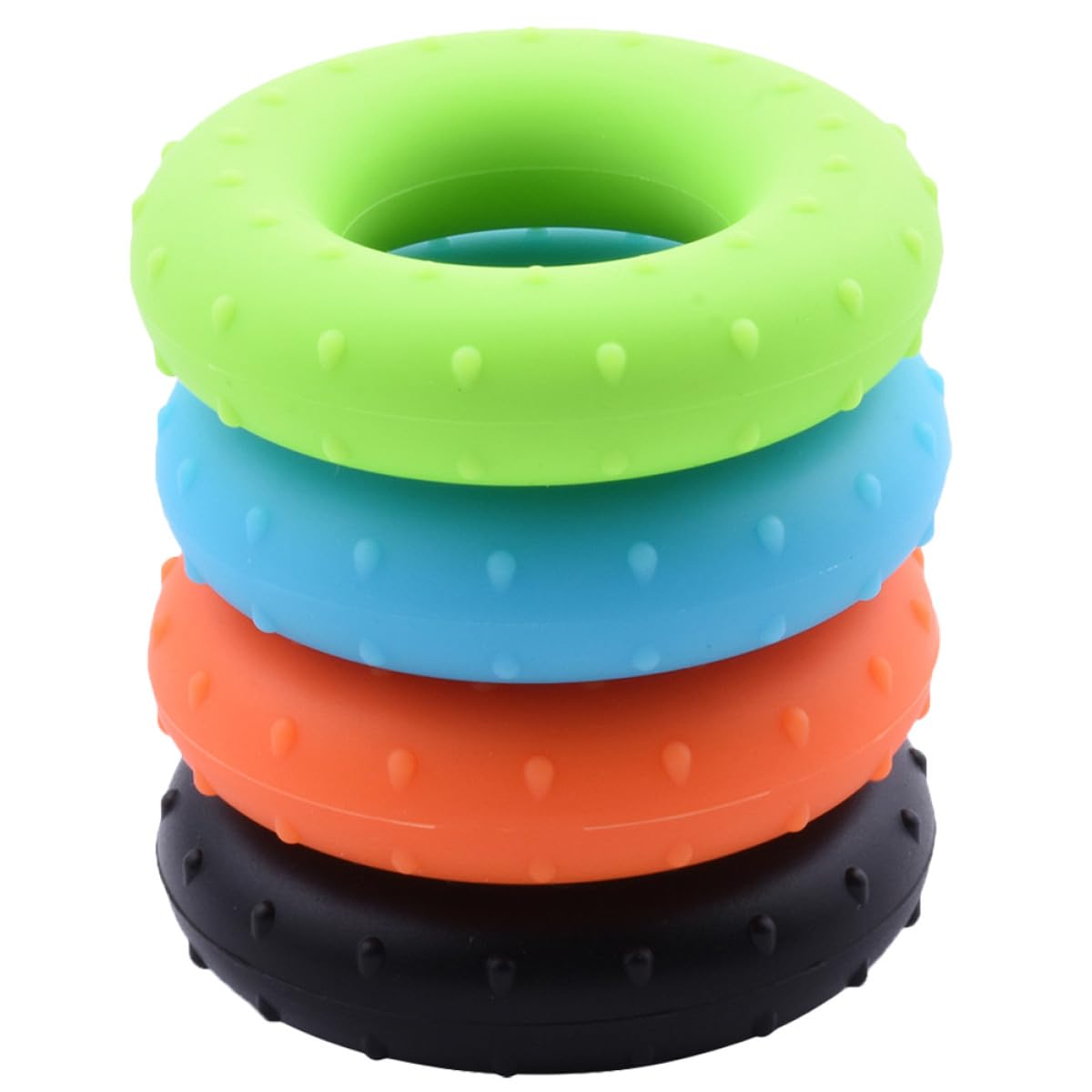Silicone Grip Rings 4pcs Hand Strength Trainers for Forearms