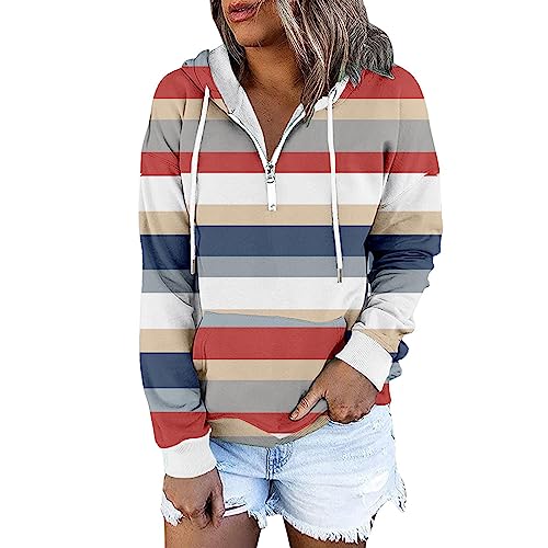 Kapuzensweatshirt Damen Weiß Funktionsshirt Pullover Sweater Sweatshit...
