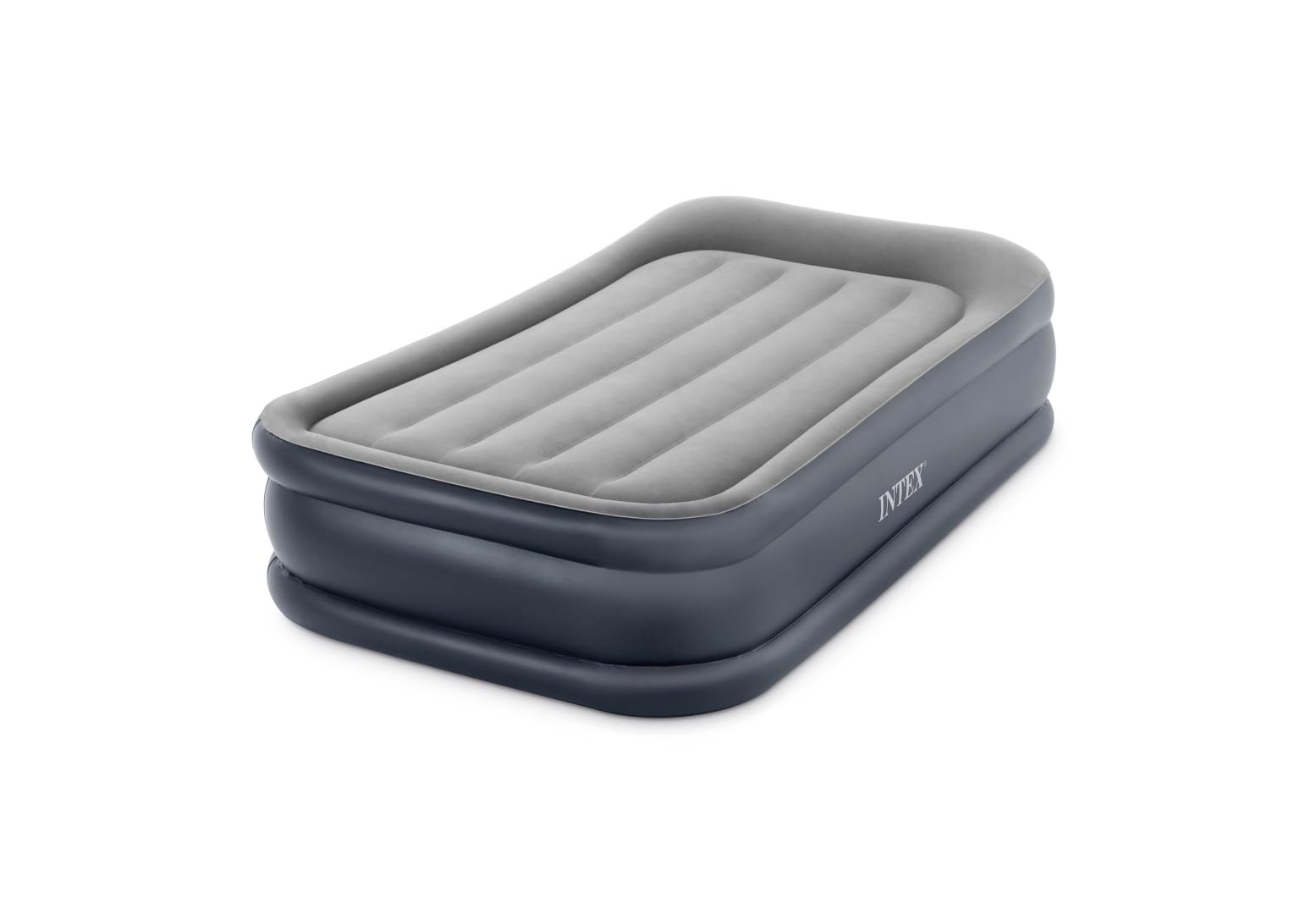 Intex Twin Deluxe Air Mattress with Fibre Tech RP - Inflated Size: 99 x 191 x 42 cm (64132), Black