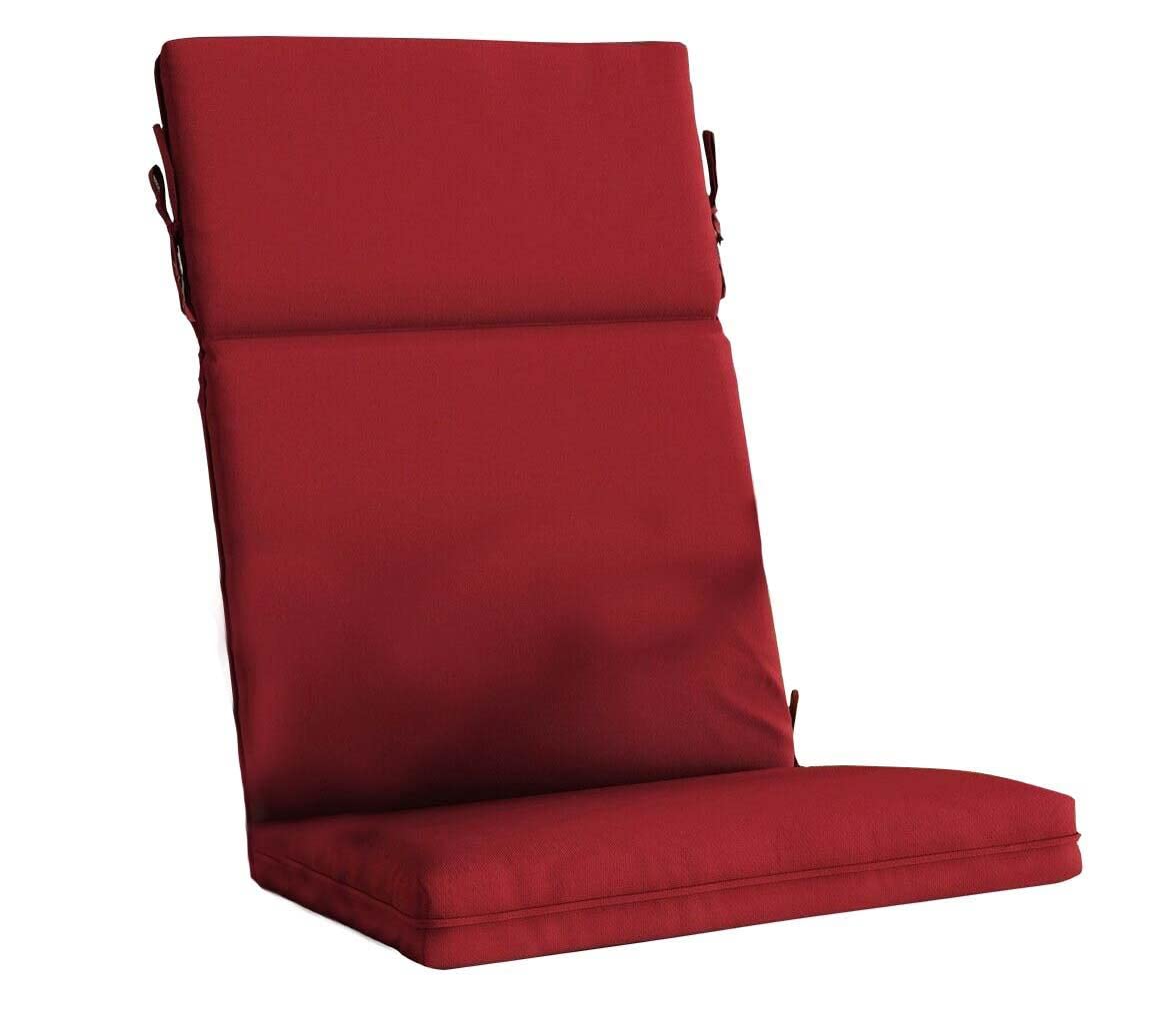 JHUS High Back Patio Chair Cushion 21.5 Wide String Tie Outdoor Seat Pad Cdeir Chair Cushion Patio Chair Cushions Home Office Seat zushions Sitting Pillow