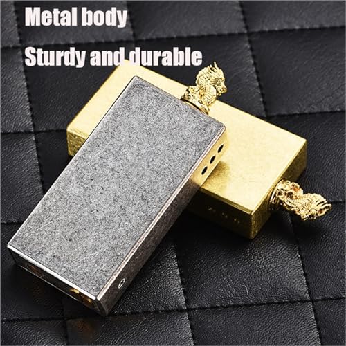 Encendedor Vintage de Kerosene metálico 78x33x13mm miniatura 4