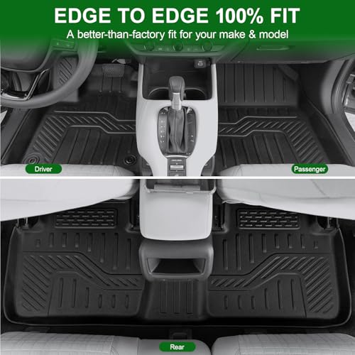 Image of Floor Mats for 2023-2026 2027 Honda HR-V (Include Hybrid), TPE All Weather Durable Floor Liners Door Sill Guards for Honda HRV Accessories