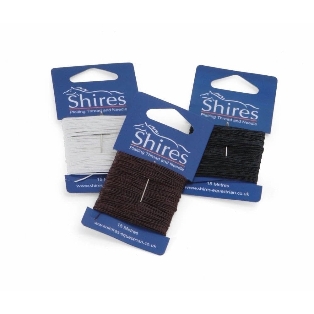 Shires Plaiting Thread - Card: Black