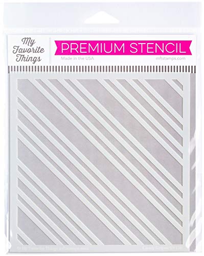 MY FAVORITE THINGS Pochoir MFT 6X6 Bande de bonbons Rayures Taille unique