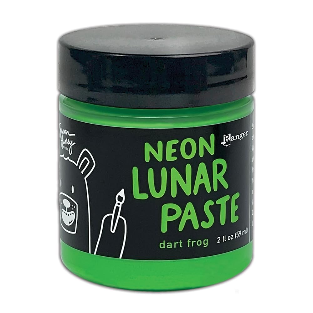 Pâtes lunaires Ranger Dart Frog Fluo vert pour relief pochoir sans bavure