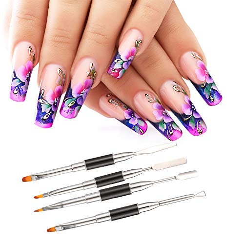 tao pipe Dual Ended Polygel Pinsel Brush Picker Nagel Pinseln Gel dual Uv Poly Gel Nail Brush Nageldesign Zubehoer Nagel… – Bild 6