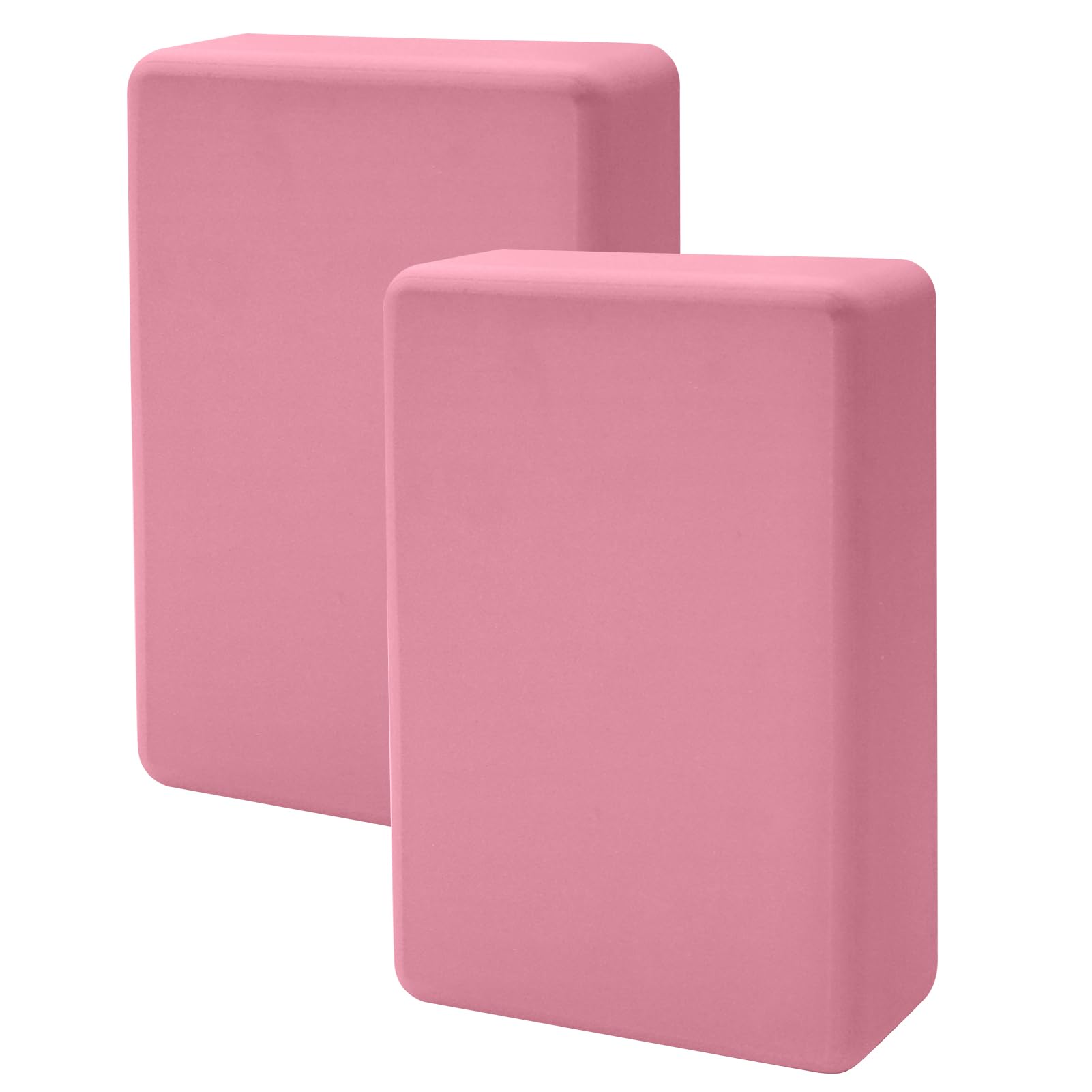 2 Pack Yoga Block, Premuim EVA Foam Block, Durable Non-slip Exersice Block for Yoga, Pilates, General Fitness, Stretching, Toning Workouts and