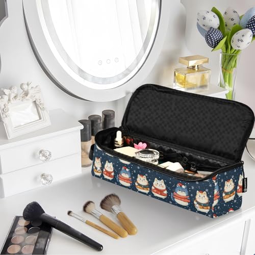 Bolsa de viaje resistente al calor Fat Cats Marble para herramientas de cabello, organizador portátil para planchas, rizadores y accesorios de cuidado capilar miniatura 7