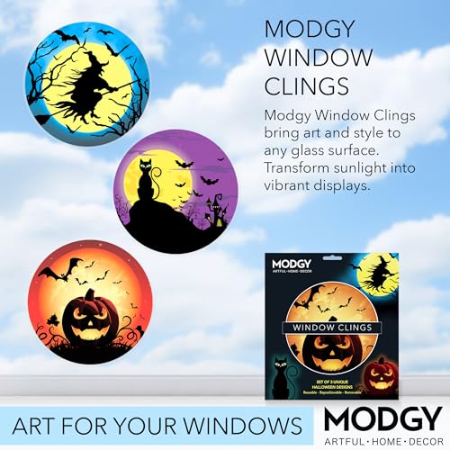 Set de 3 calcomanías decorativas para ventana Halloween miniatura 2