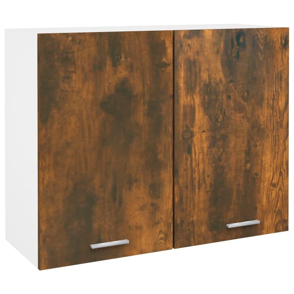 vidaXL Hängeschrank Lyon Räuchereiche 80x31x60 cm Holzwerkstoff, Küche Schrank, Einbauküche, Küchenzeile, Küchenmöbel, Oberschrank, Küchenschrank