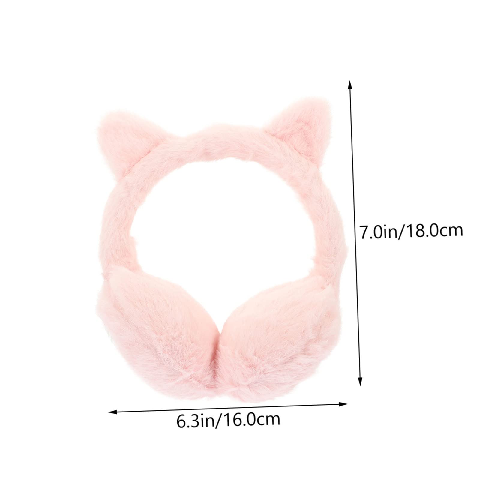 Veemoon Stylish Plush Earmuffs for Women Girls Winter Warm Ear Covers Soft Fabric Breathable Anti-cold Protection