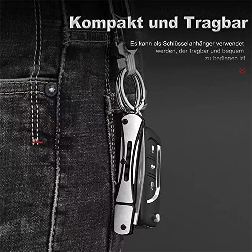 Klappmesser Taschenmesser, Klein Messer mit Schlüsselring ist, Mini Scharf Klappmesser, EDC Messer für Outdoor Camping