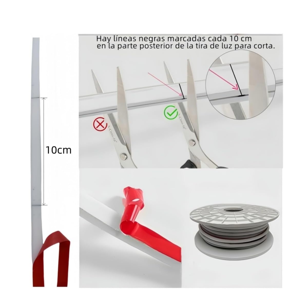 ANSIEN® Tiras LED 220v de Neón (Blanco Cálido,20M),Cada Corte de 10cm,12w/m COB Luz de Cuerda Alto Brillo,Ip65 Impermeable con Enchufe y Pegatina,NEÓN LED para Hogar,Bar,Restaurantes