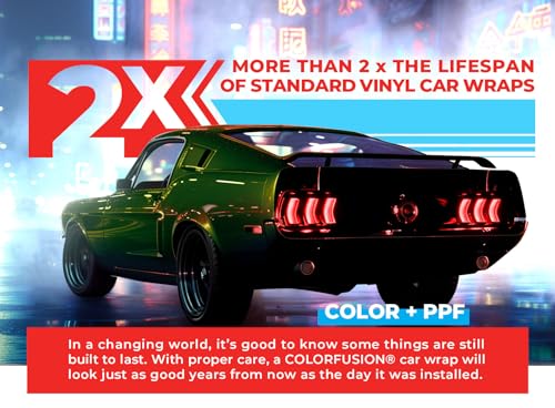 Image of ColorFusion PPF by VViViD, Gloss Urban Green Dry Apply PPF Vinyl Car Wrap Roll 6ft x 5ft