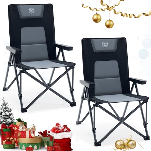 TIMBER RIDGE Campingstuhl Faltbar 260 KG Belastbar 4 Positionen verstellbar...