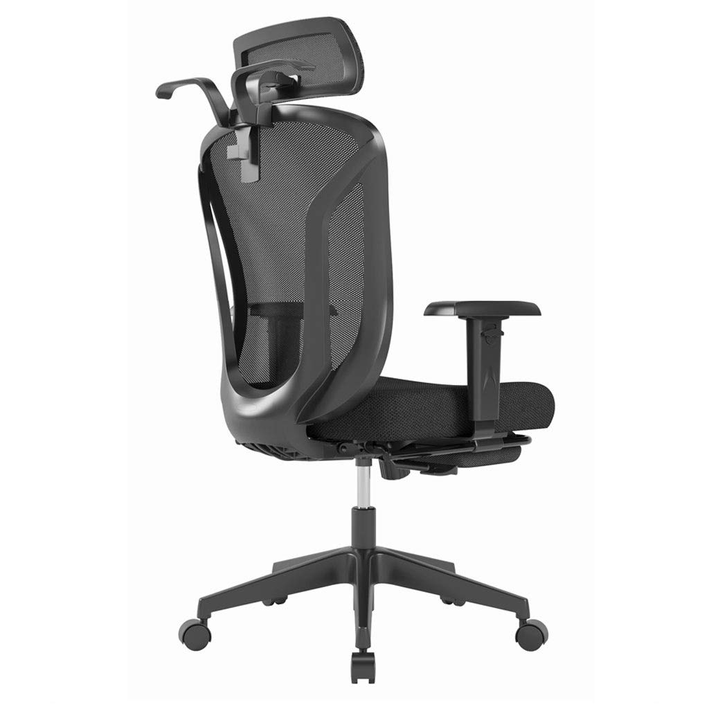 Chaise gaming ergonomique contre le mal de dos avec appui-tête et support lombaire amovible