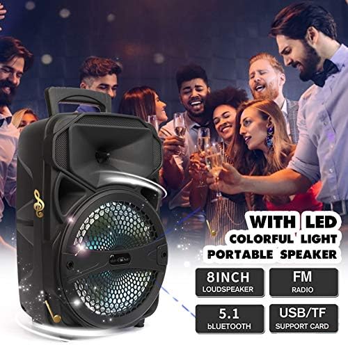 Portable Speaker, Wireless Bluetooth Speakers Loud for Kids Party Computer/PC, DJ PA Speaker Karaoke Machine Support USB AUX TF Card FM Radio Remote Control