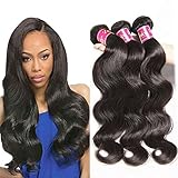 UNICE Malaysian Body Wave Human Hair Weave 3 Bundles 100% Unprocessed Virgin Human Hair Weave Sew In Human Hair Extensions Natural Color 14 16 18 inches