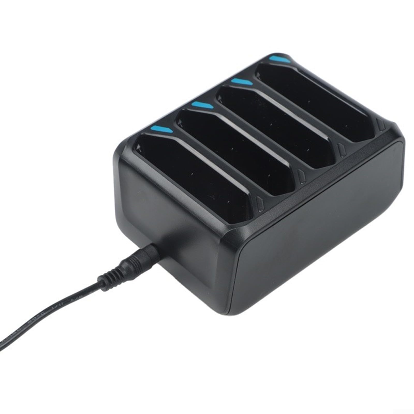 Per Zebra TC70 TC72 TC75 TC77 per Batteria per Caricabatteria 4 Vani Docking Station Adattatore Ricarica Rapida Indicatore LED Nero ABS