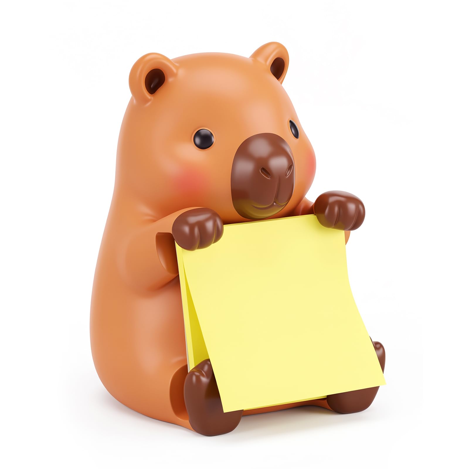 Crtiin Kapibala Pop-up Sticky Note Dispenser with 50 Sheets Pull-Out Notes