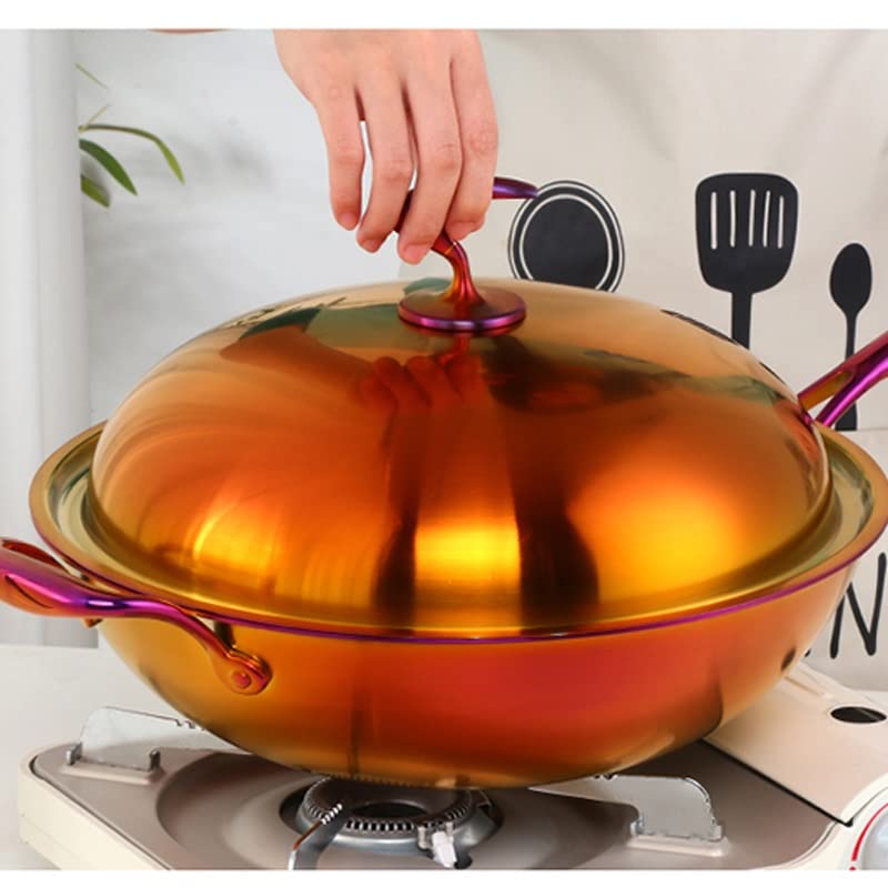Wok chef antiadherente acero inoxidable con mango miniatura 3