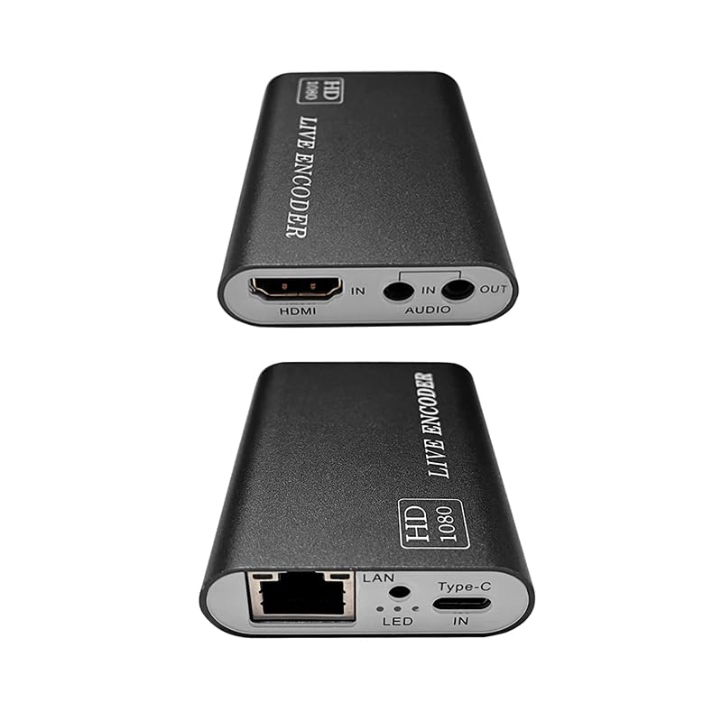 WebRTC H.265 1080P 60FPS HDMI Converter HD Video Encoder Support SRT RTSP HTTP UDP HLS H265 H.264 M3U8 Multicast Transmitter Hardware for Facebook YouTube Ustream Twitch RTMP RTMPS Live