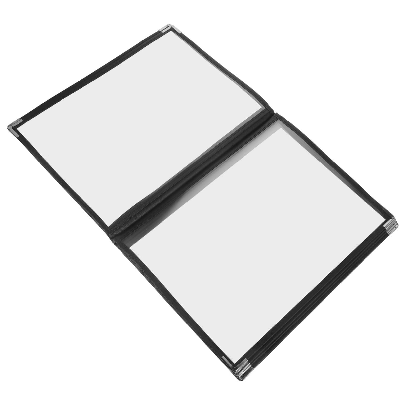 GARVALON Menu Holder for Restaurant Menu Book 6 Pages Menu Covers Quick Navigation Menu Holder for Bar Shop