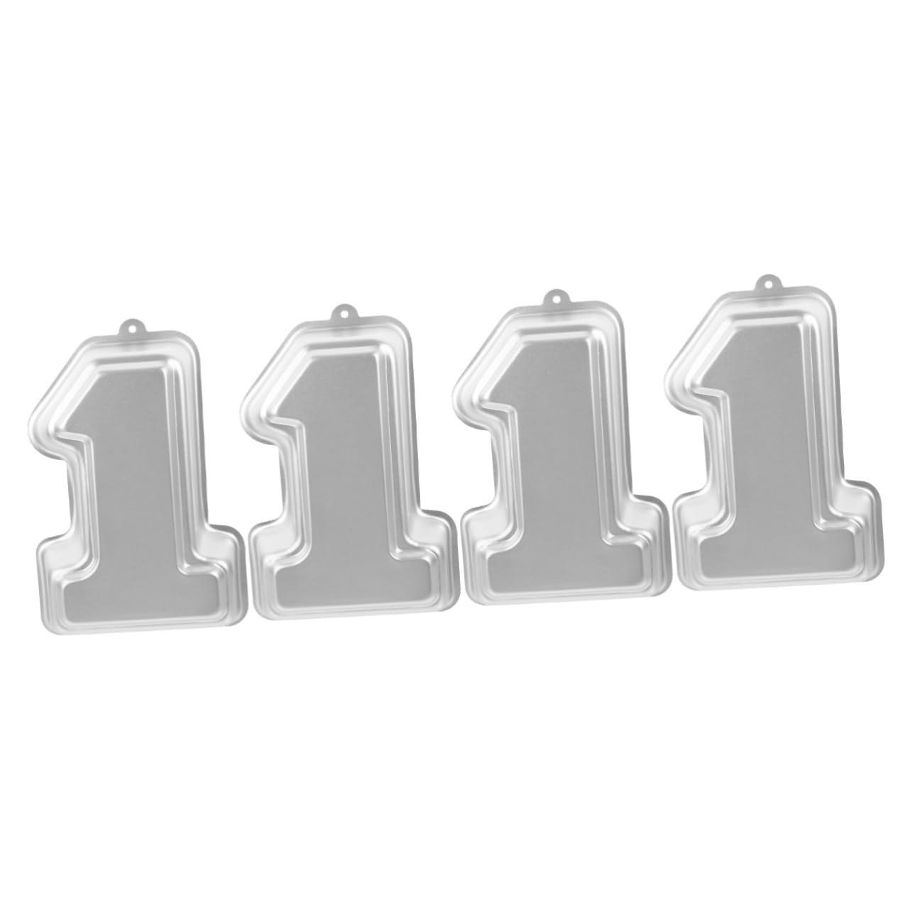 Alipis 4pièces Moule à Gâteau Aluminium Numéro Pan De Pâtisserie Pour Et Événements Spéciaux Accessoire De Cuisine Pratique Pour Gâteaux Étonnants