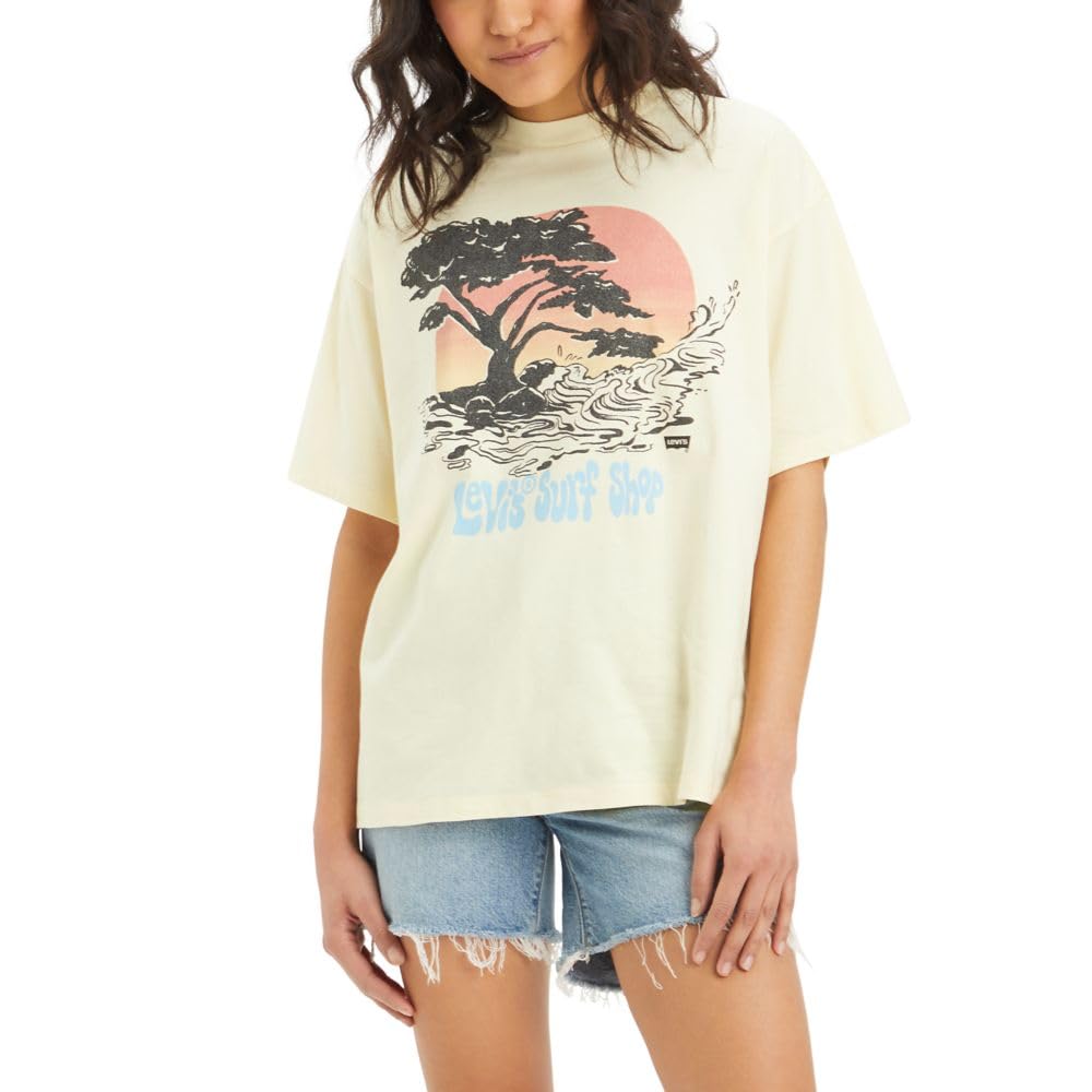 Levi's Women's Graphic T-Shirt (Also Available in Plus), Surf Shop Anise Flower