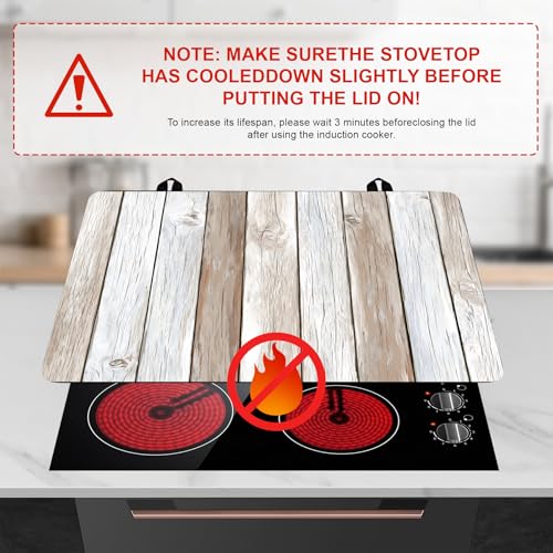 Image of Stove Top Cover Retro Flower Gas Stove Top Cover for Home Decoration Kitchen Pad Non-Stick Washable Cooktop Covers Countertop Protector Keep Stove Clean 28 inchx20 inch (Texture-3)