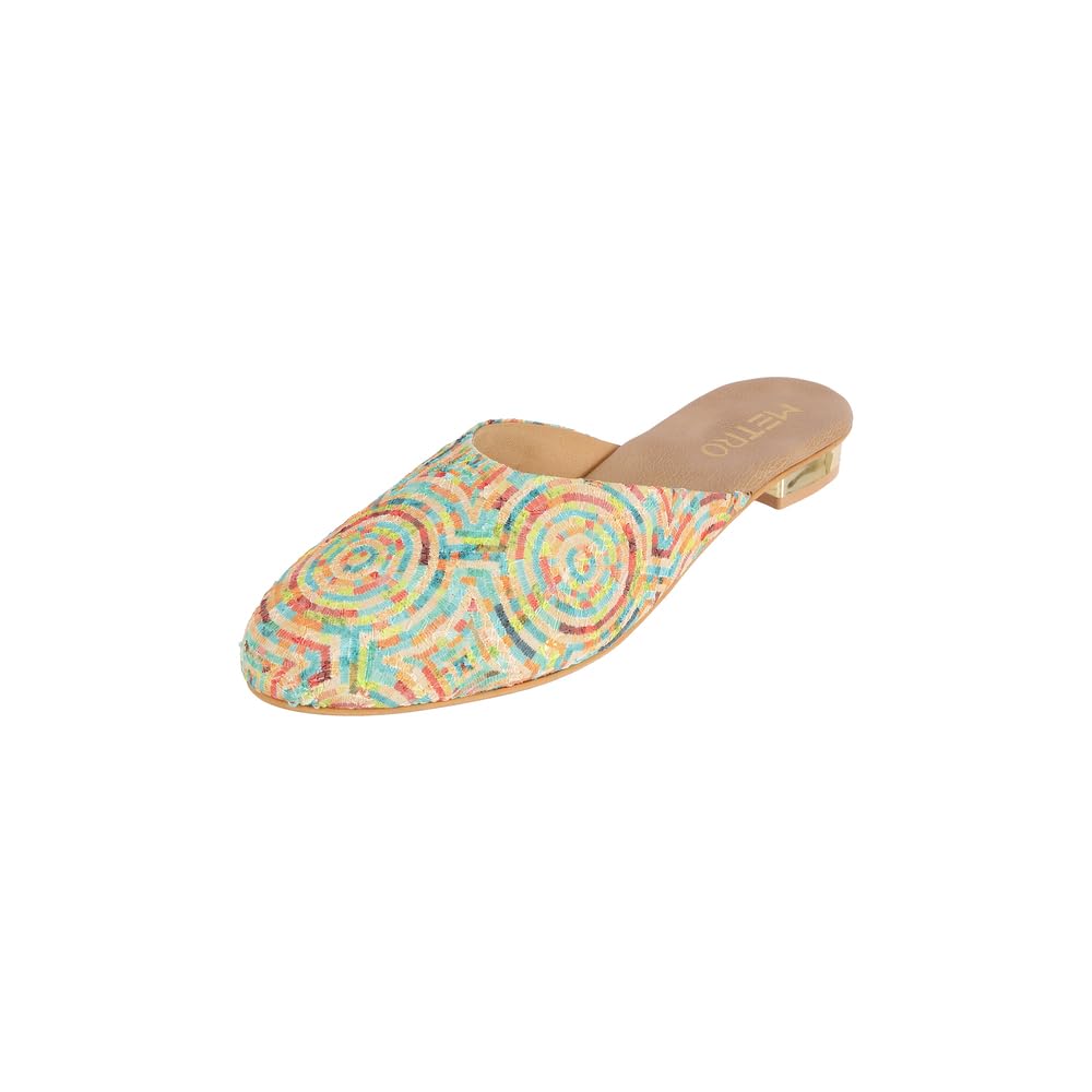 metro Women Synthetic Printed Casual Slip-On Mules Shoe-picture-17