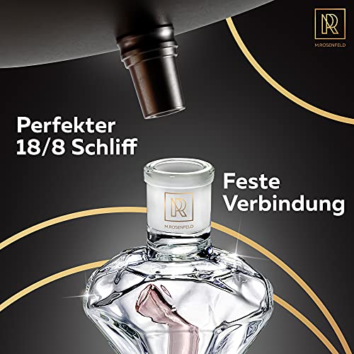 Molassefänger 18 8 Schliff – Shisha Molassefänger 18/8 Schliff Rose Gold Diamant – Pink Vorkühler extra gehärtetes… – Bild 4