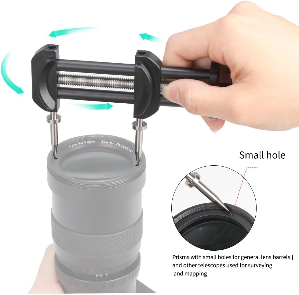 Aluminum Alloy Universal Lens Repair Tool for 25mm-100mm Camera Lens Multi-Function Lens Filter Ring Spanner Wrench Open Tool