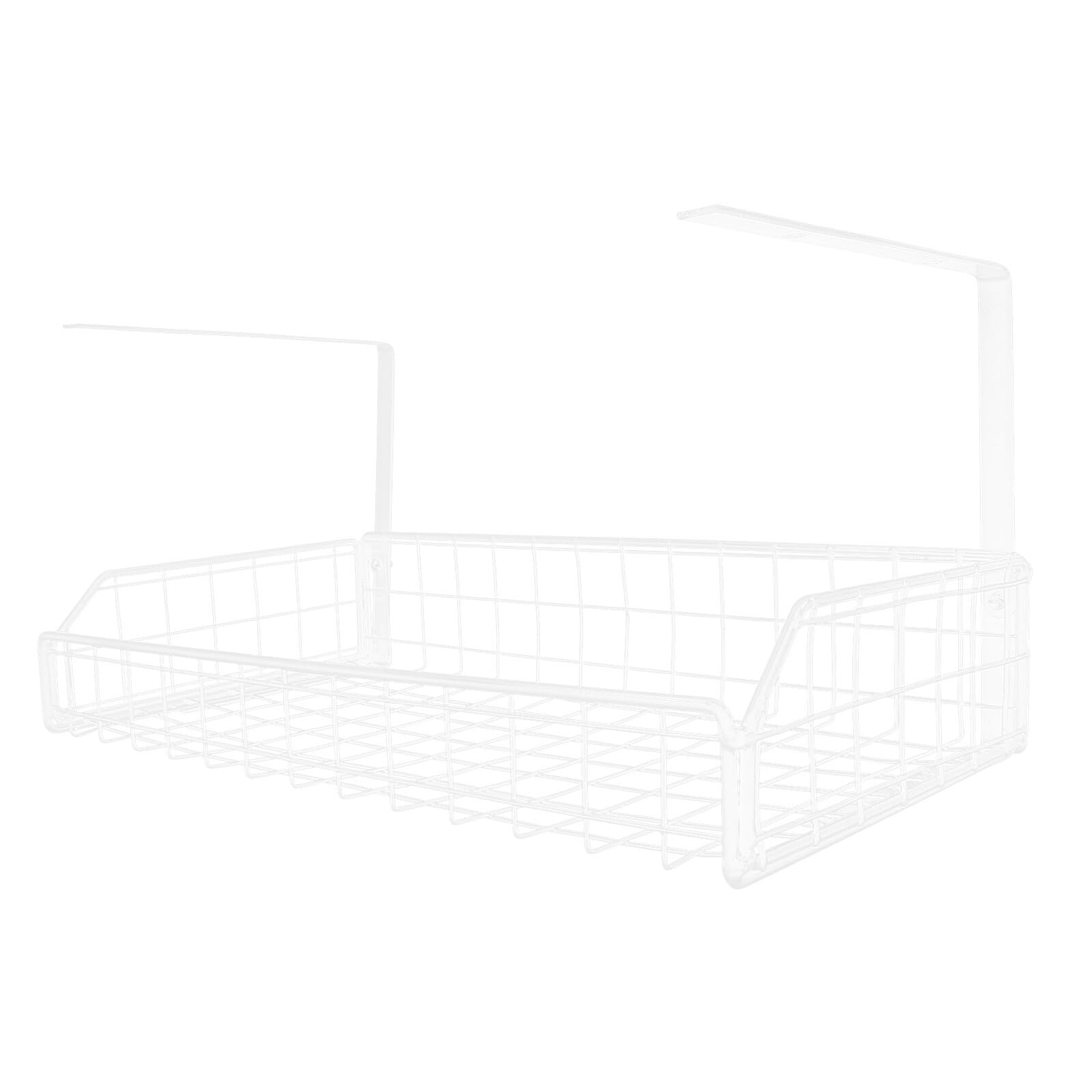 Rangement pratique pour bureau blanc support multiprise sous table