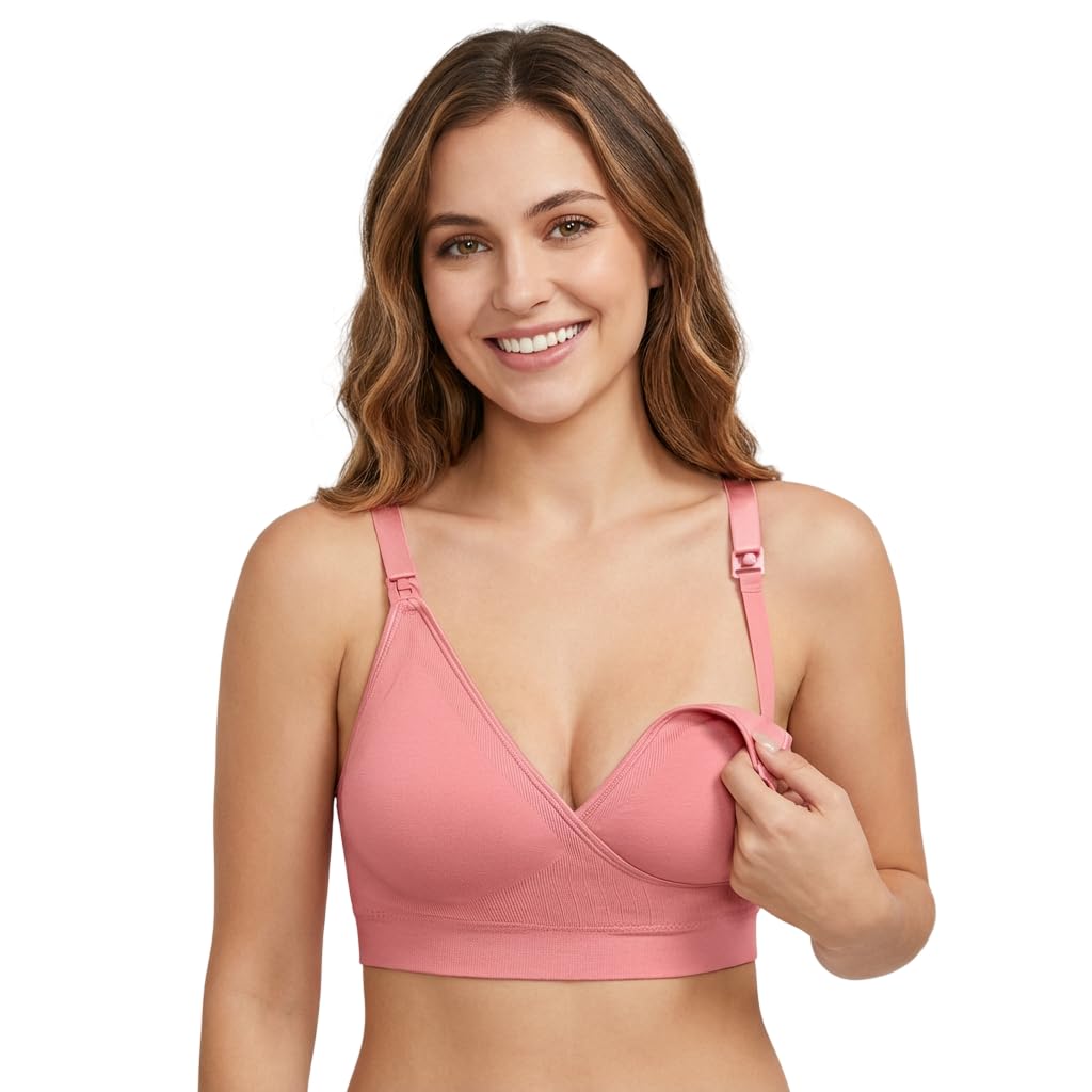Bra for Woman|| Lightly Padded Maternity||Feeding Bra for Women||Nursing ||Ultra Lightweight|| Soft and Smooth Cotton Front Open Maternity-image-10
