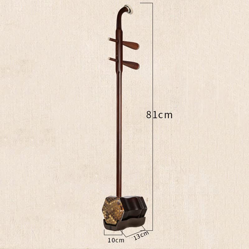 Erhu Chinois, Violon à 2 Cordes, Instrument de Musique Traditionnel National, avec Valise