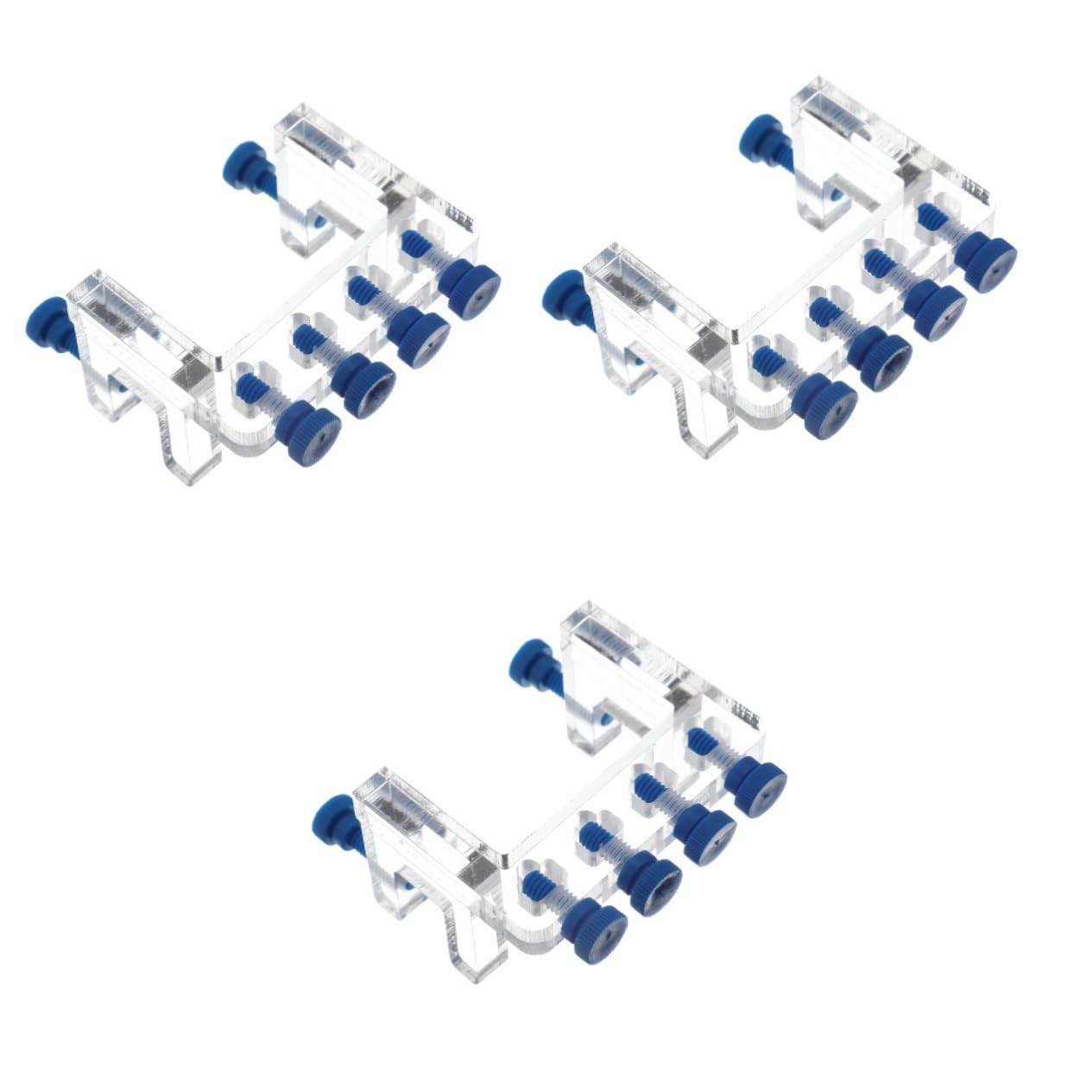 UPKOCH 3pcs Aquarium Dosing Pump Adjustable Acrylic Hose Holder Slot Tube Bracket for Fish Tank Water Management Fixing Clip for Aquarium Tubing and Accessories