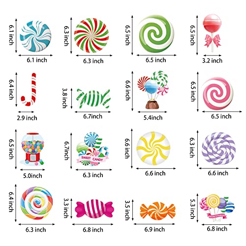 36 Pcs Candyland Party Decorations