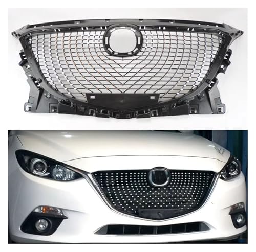 Grille de pare-chocs avant Mazda 3 protection maille抗冲击 calandre - 4