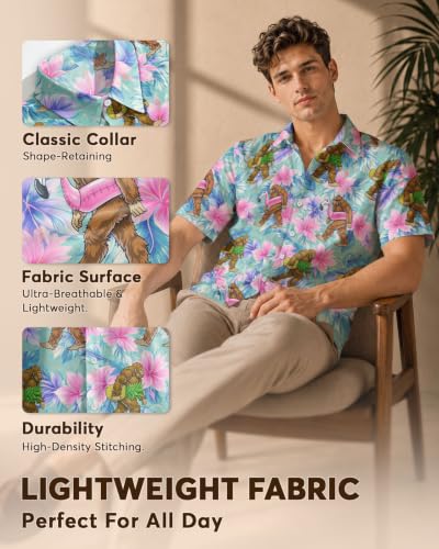 Image of 99TIMORO Funny Movie Mens Hawaiian Shirts Button Down Short Sleeve