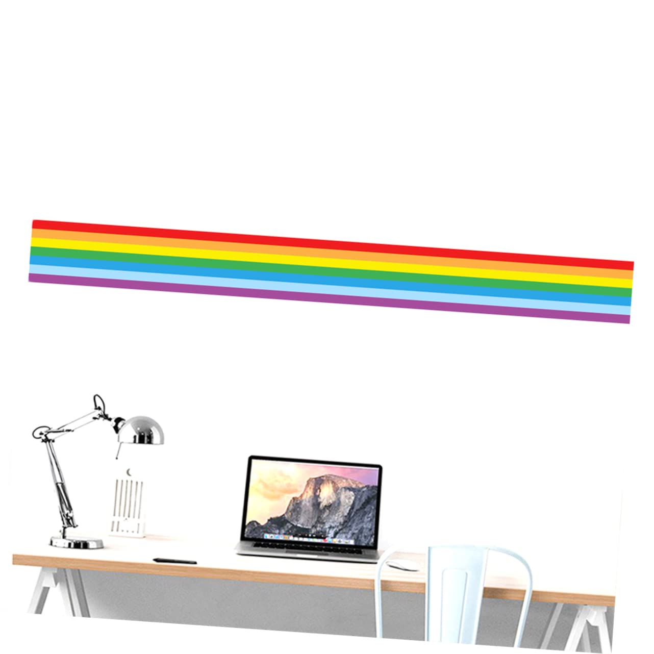 Abaodam 3stücke Wandaufkleber Für Kinderzimmer Kreativer Regenbogen-wandsticker Aus Einfach Anzubringen Für Saubere Wände Kindergarten-dekoration Sicher Und Praktisch