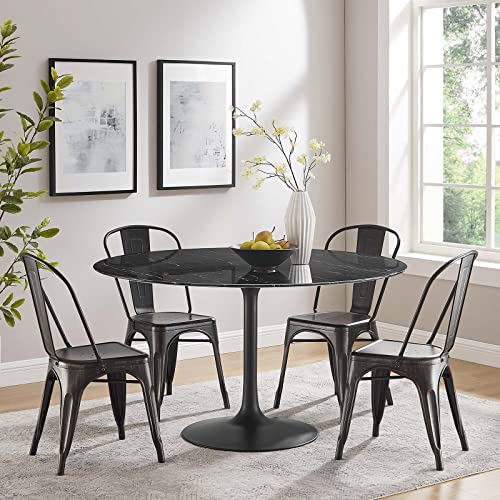 Image of Modway Lippa Dining Table, 54 inch, Black Black