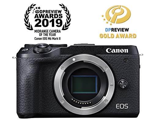 Canon Mirrorless Camera [EOS M6 Mark II] (Body) for Vlogging|CMOS (APS-C) Sensor| Dual
